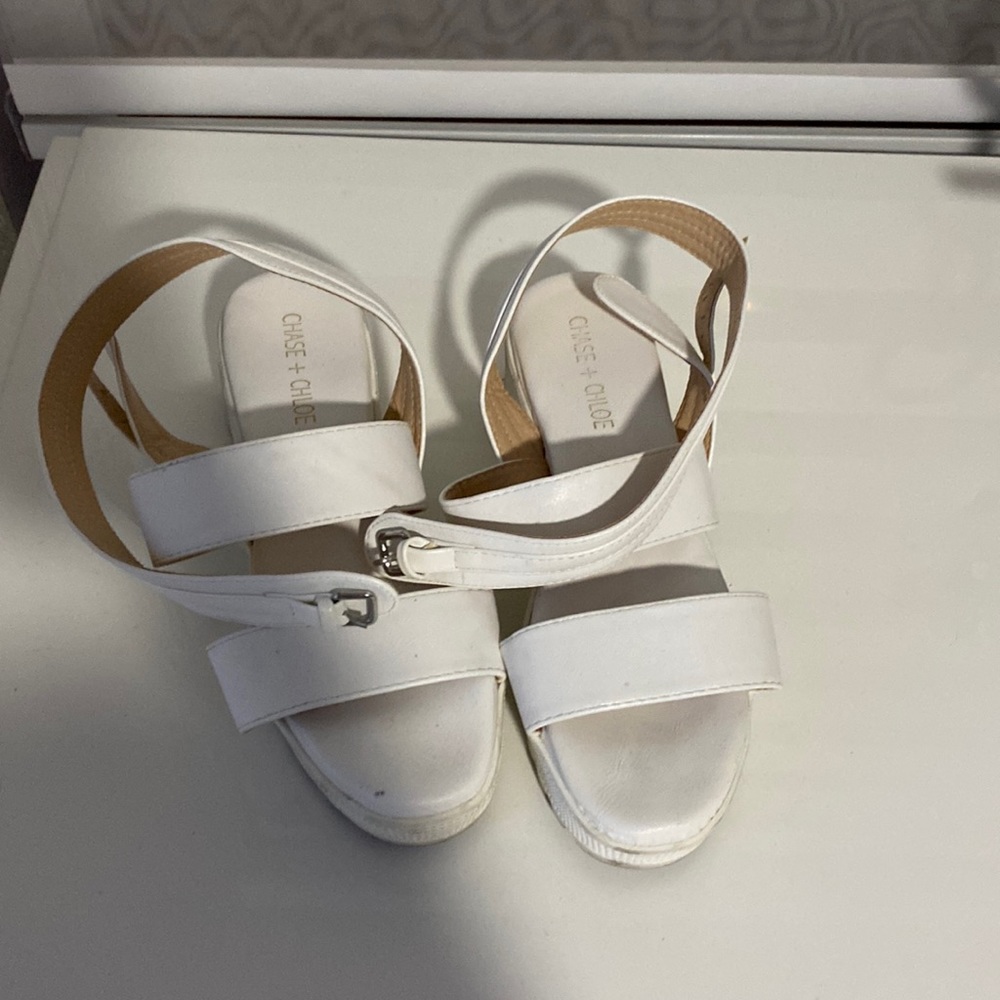 White sandals